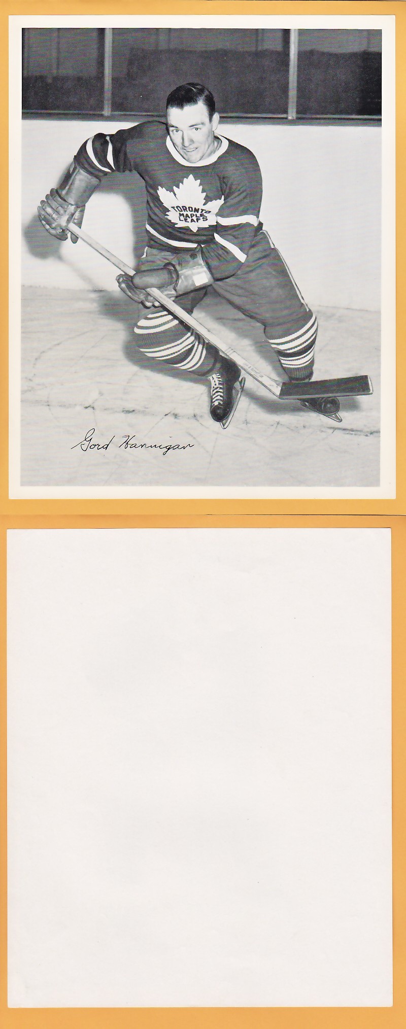 1945-54 QUAKER OATS PHOTO GORD HANNIGAN photo